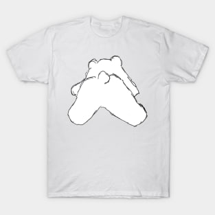 Smiley Bear Walking Away T-Shirt